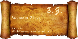 Buxbaum Zita névjegykártya